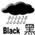  Black Rainstorm Signal Logo 